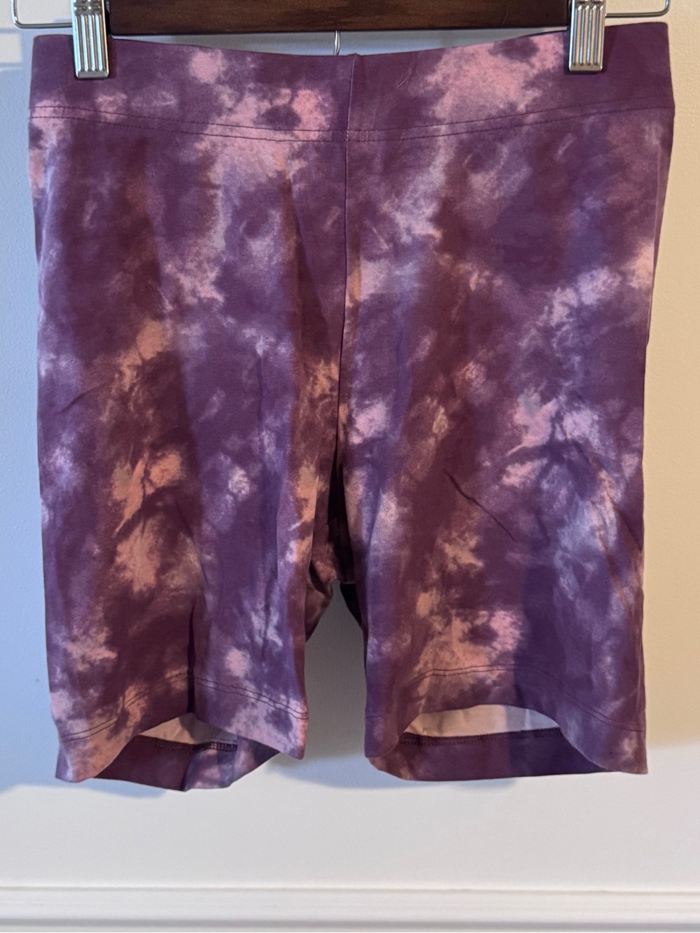 Old Navy Purple Tie-Dye Bike Shorts